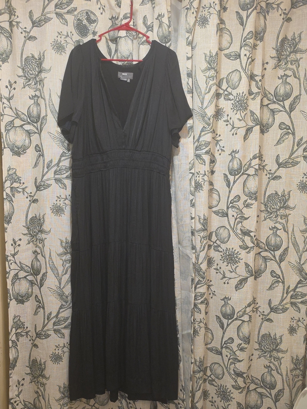 2x Anthropologie Black Somerset Silky Maxi Dress - Picture 2 of 4